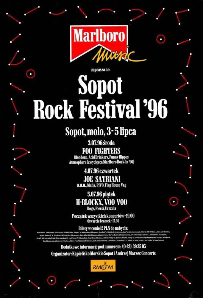 foo figters sopot rock festival 1996