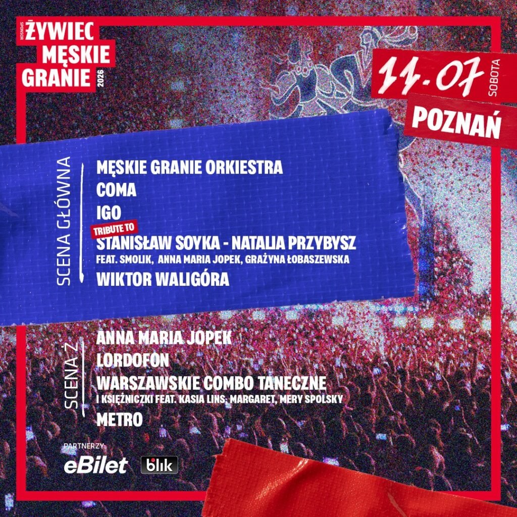 męskie granie 2026 poznań sobota