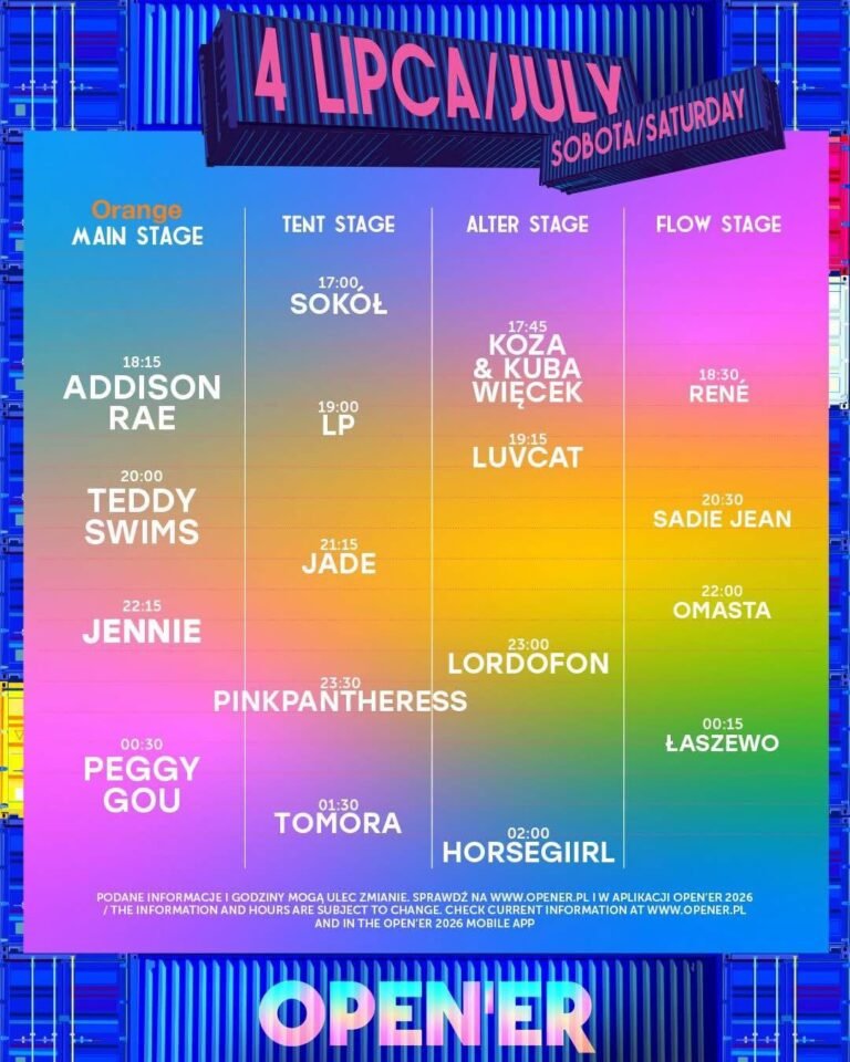 opener festival 2026 sobota