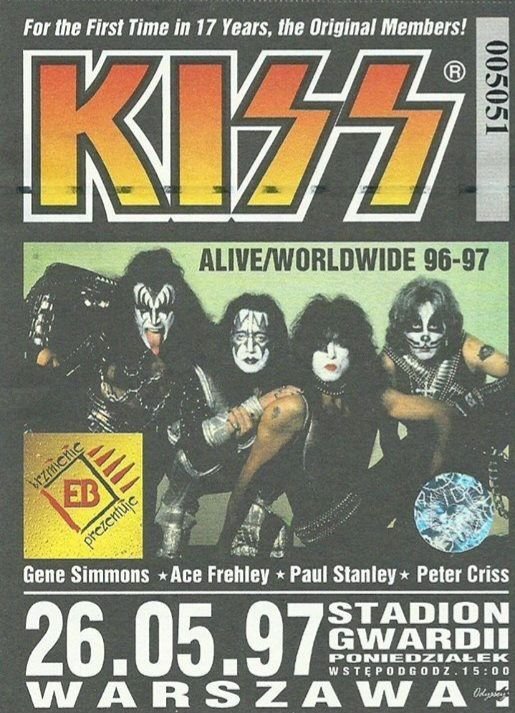 kiss warszawa stadion gwardii 1997