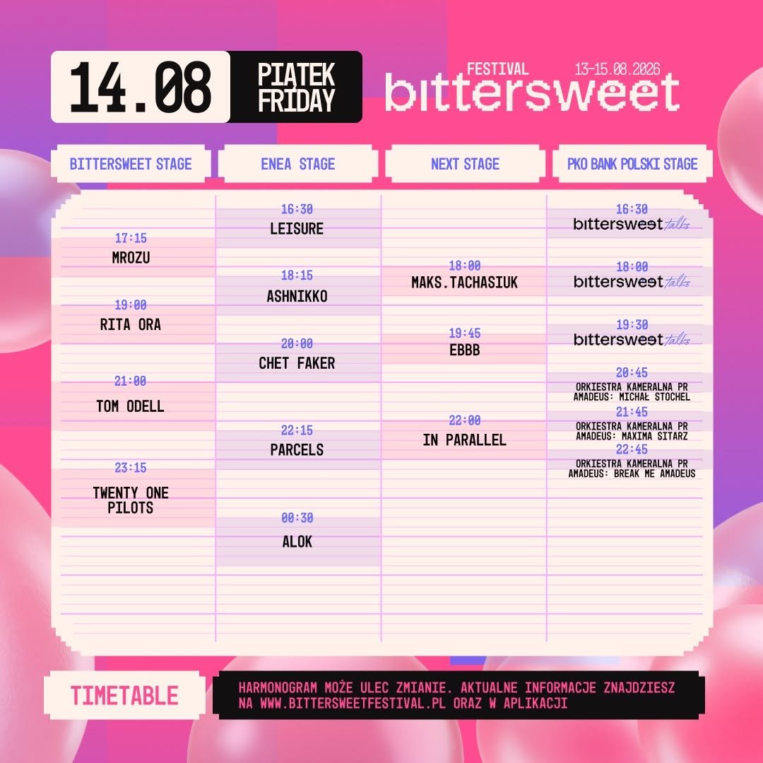 bittersweet 2026 piątek