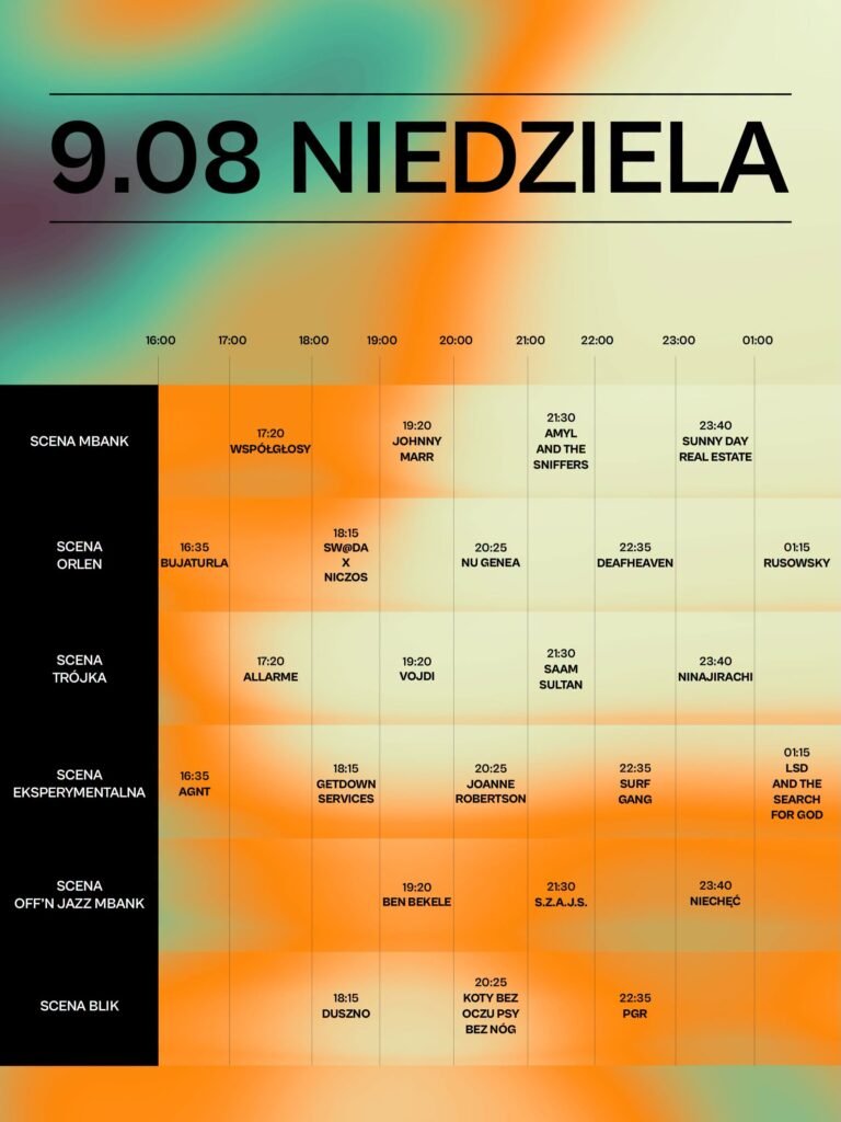 off festival 2026 niedziela