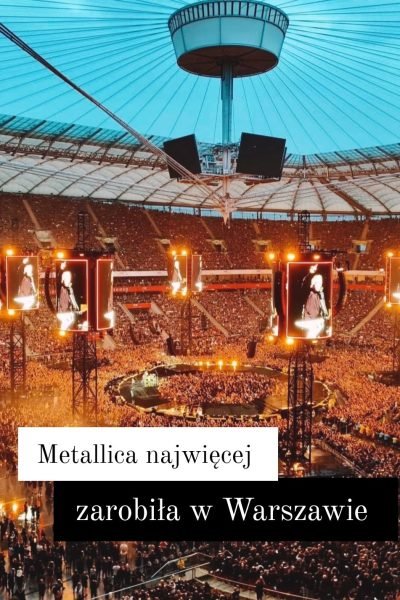 metallica w warszawie - ile zarobiła